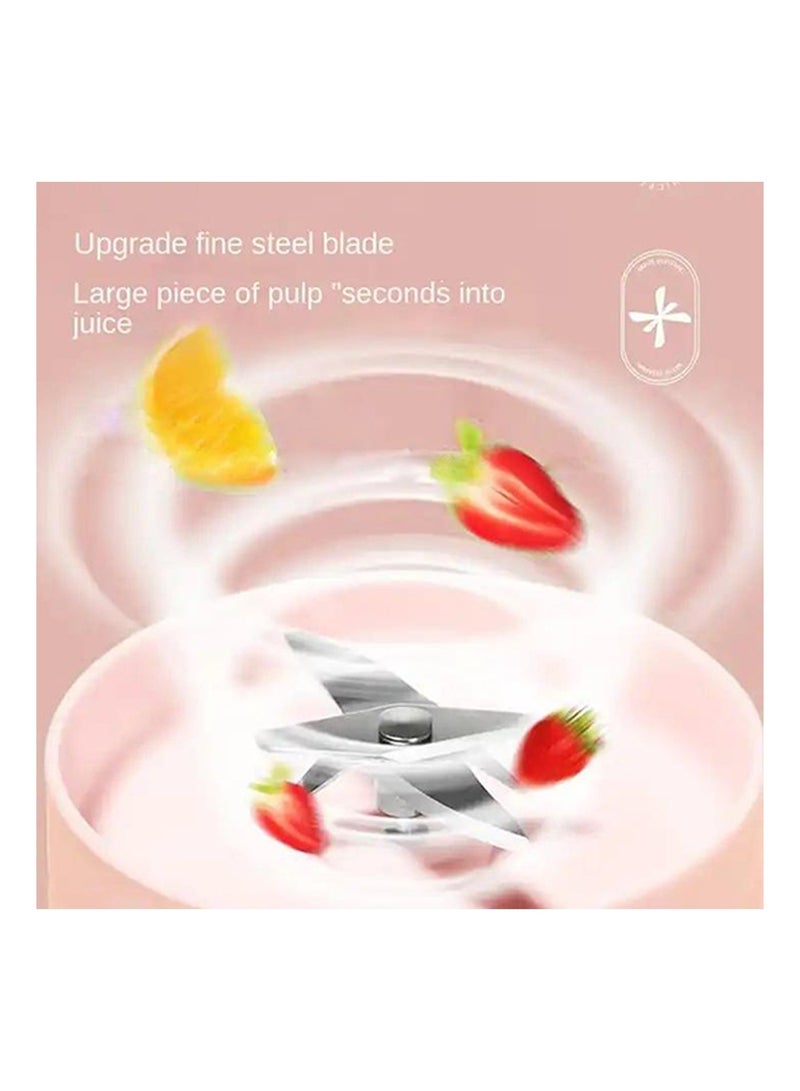 Arabayt Juice Blender Plastic Citrus Juicer USB Rechargeable Fruit Shake Cup Home Portable Electric Juicer Multifunctional Mini Blender for Shakes and Smoothies Birthday Gift Outdoor - Image 5